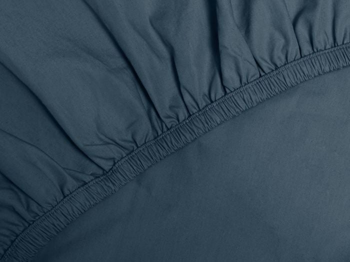 Dra på-lakan för barn percale blue
