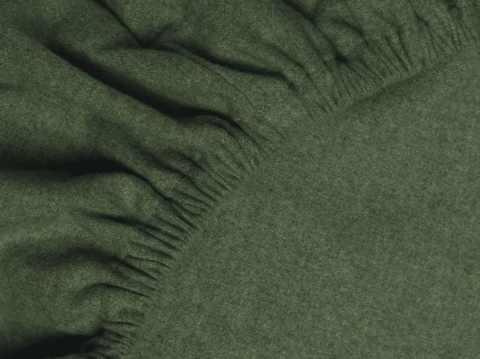 Dra-på-lakan flanell moss green