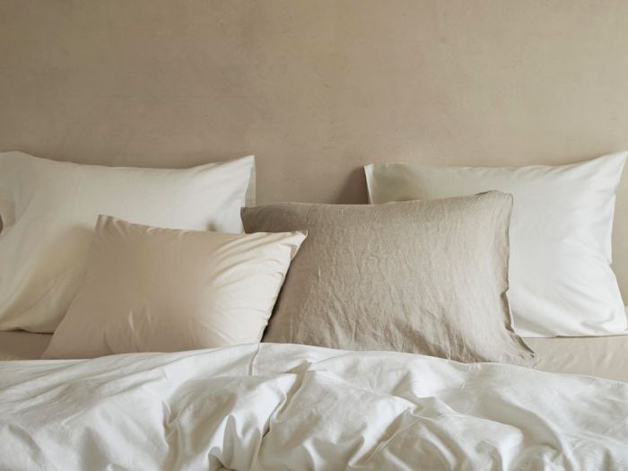 Örngott bomullssatin warm white